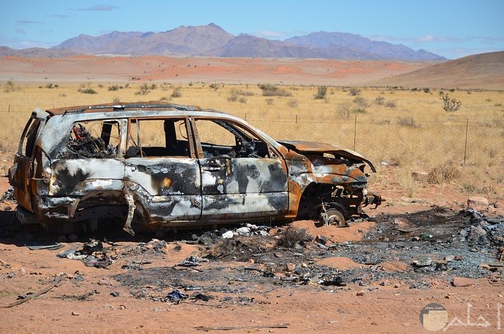 صور حوادث للسيارات بالصحراء