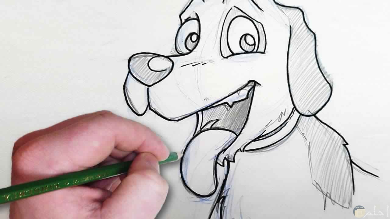 رسم صورة كلب بطريقة سهلة
