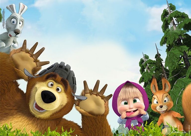 صور كارتون ماشا والدب مغامرات مضحكة