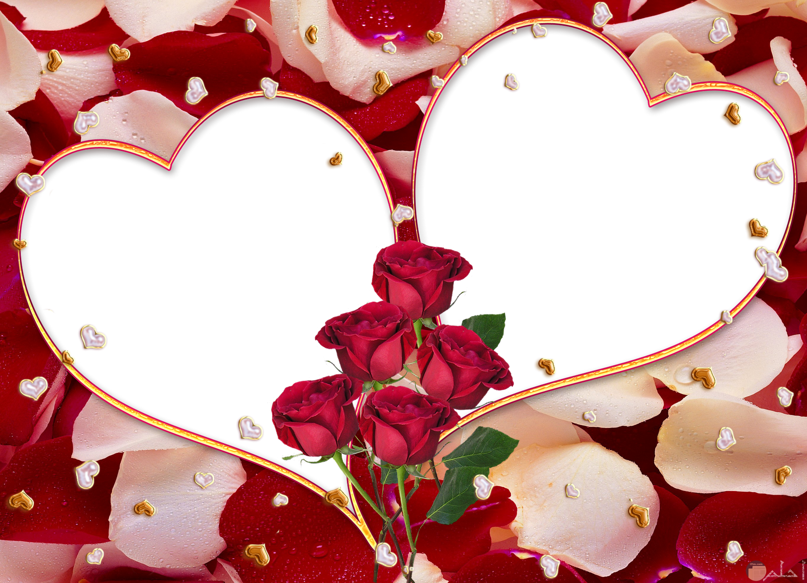قلوب وورود ورود وقلوب رومانسية
