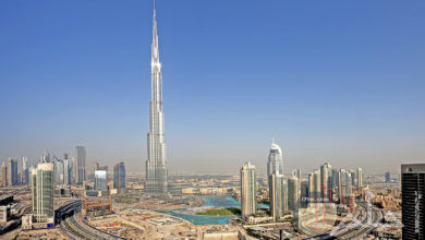 برج خليفة في دبي.