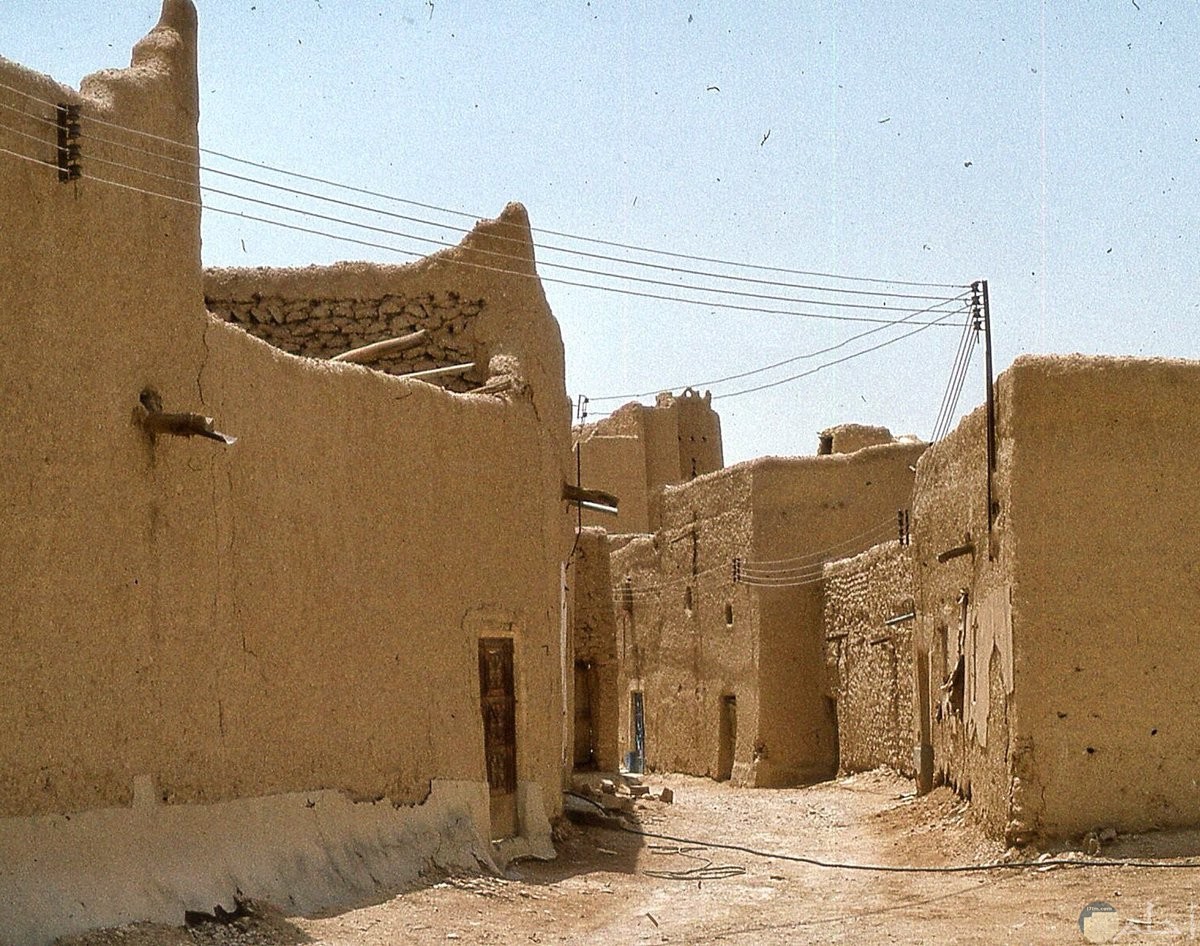 بيوت من الطين في الرياض