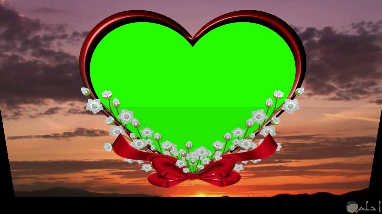 خلفية قلب اخضر للفيس