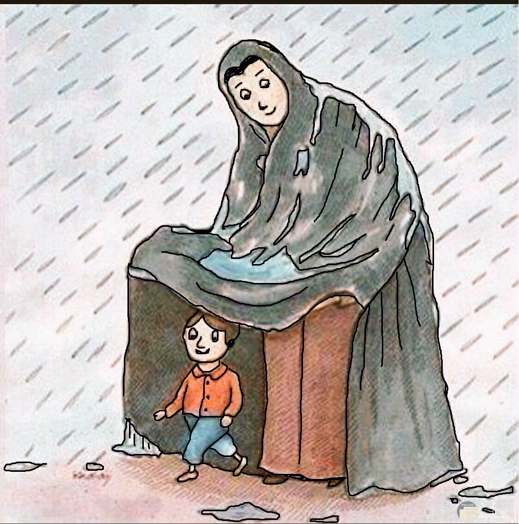 الأم رمز العطف و الحنان
