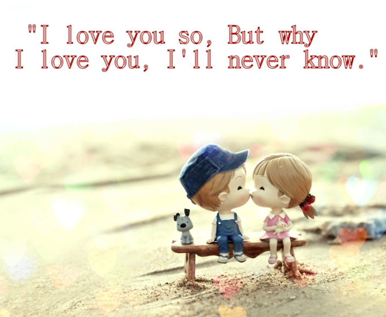 أحبك و لن أعرف السبب أبداً...