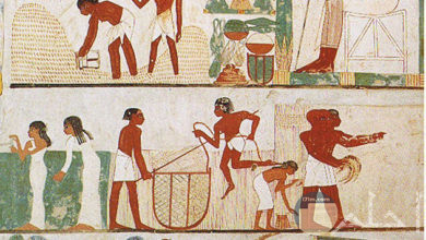 رسومات فرعونية للزراعة و حيات الفلاح المصري القديم.