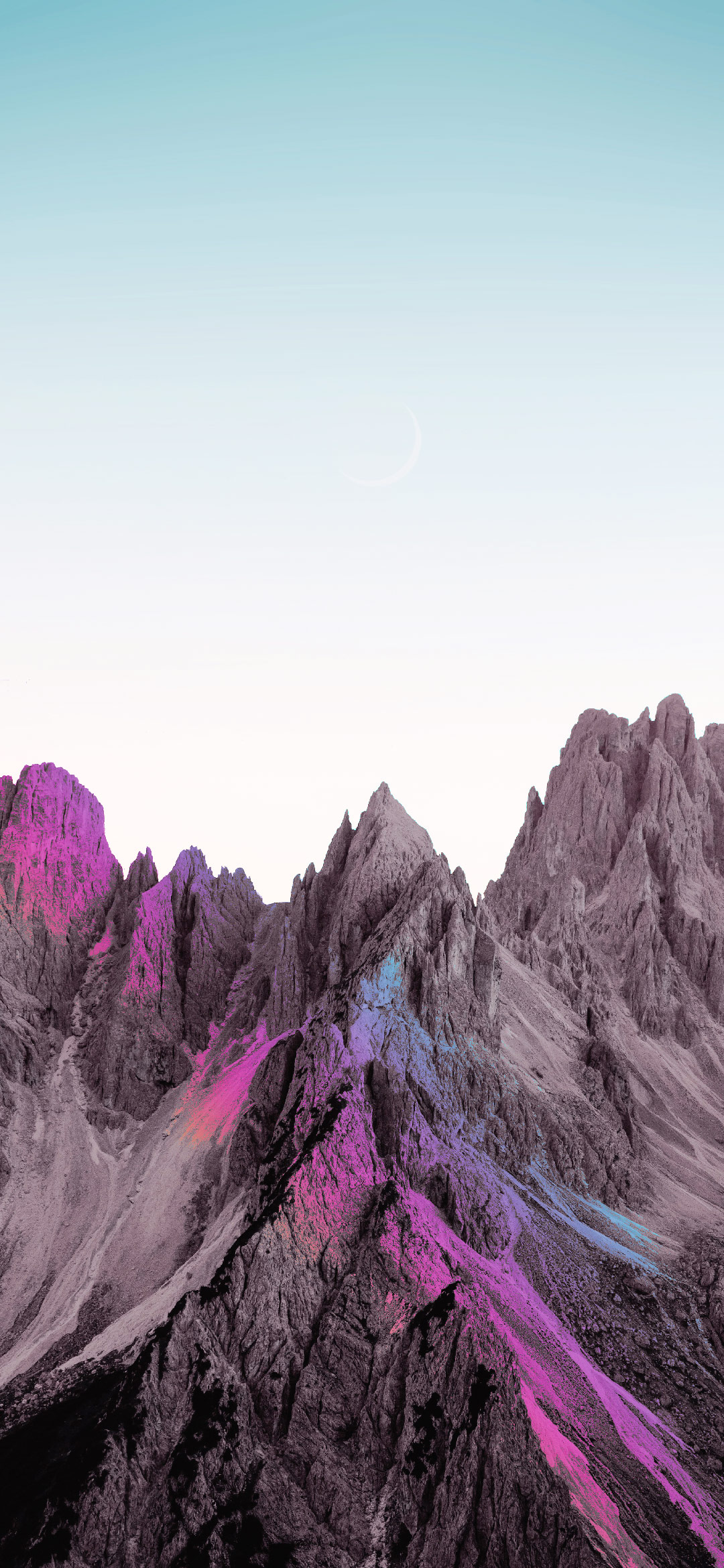 خلفية جبال ملونة للهاتف