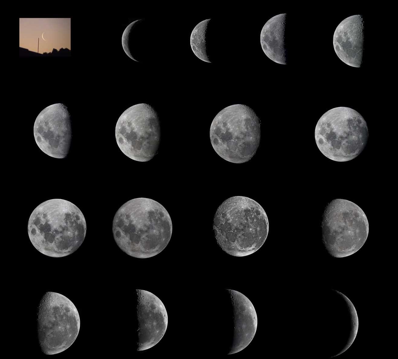 صورة خطوات اكتمال القمر 